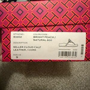 Miller Cloud Calf Leather Sandals - Bright Peach